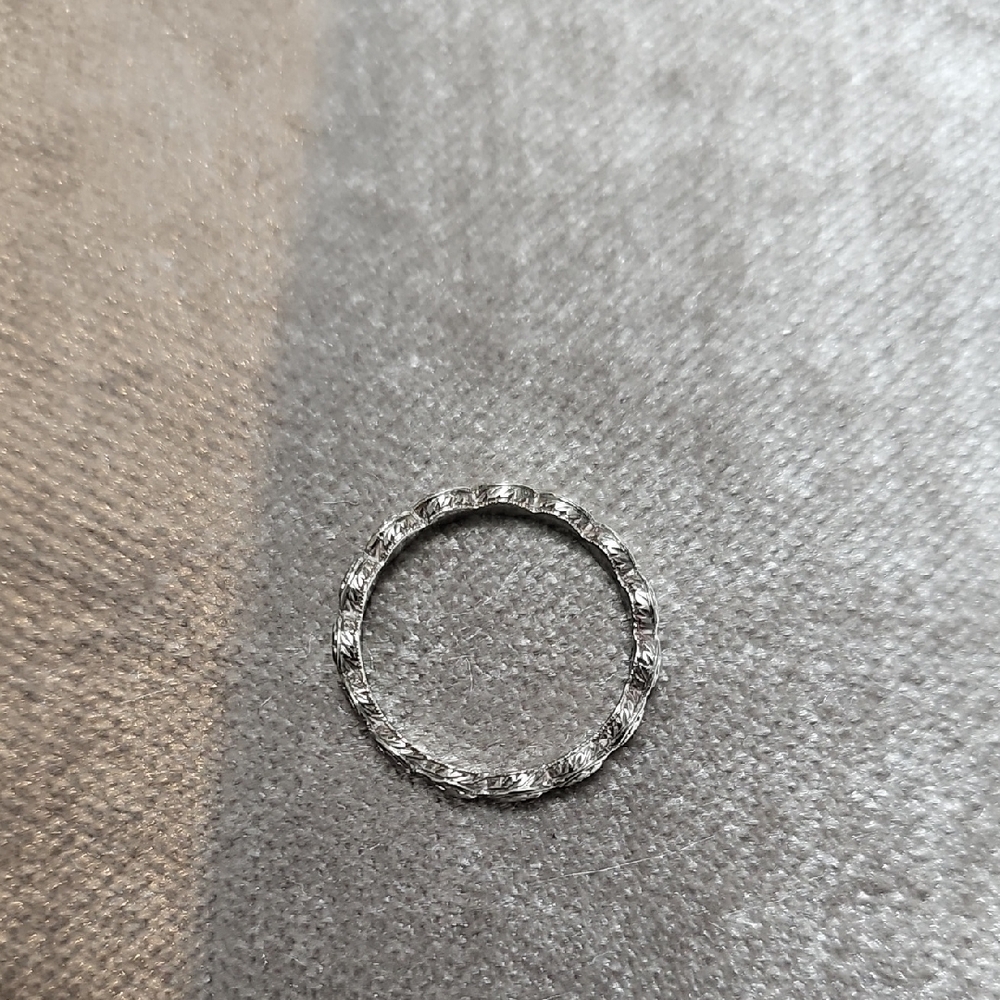 18k Solid Gold Vintage Wedding Band Ring